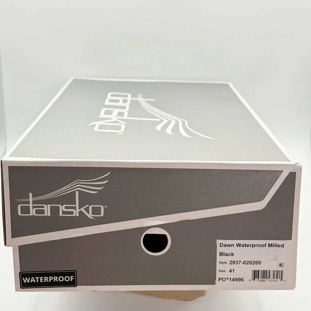 Dansko Dawn Tall‎ Boots Size 41 (US 10.5-11) Waterproof Milled Black NEW